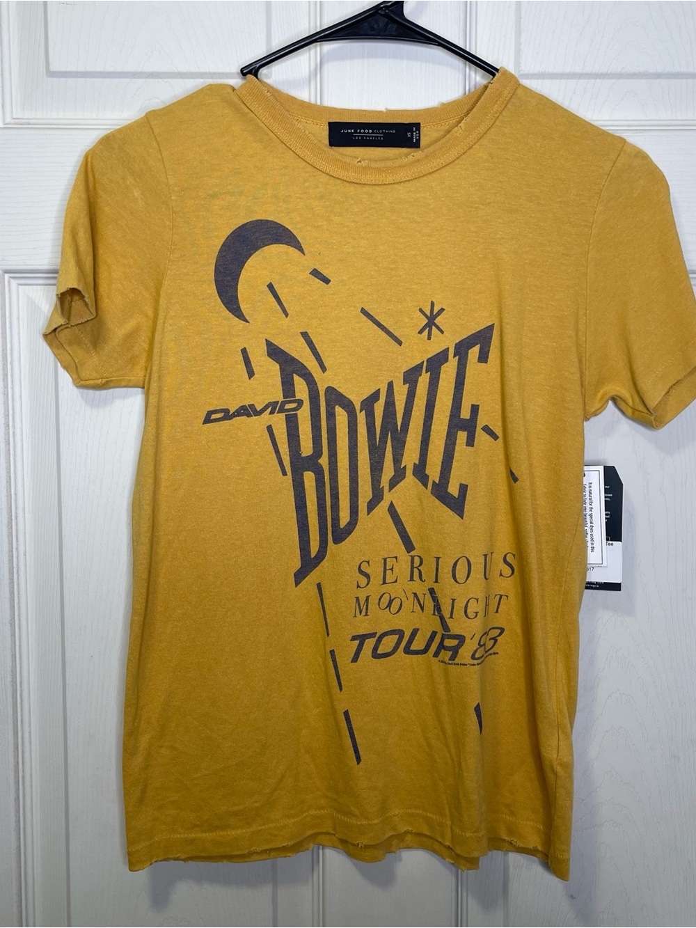 Junk Food Clothing Women's David Bowie US Tour '82 Original Tee Sz XS